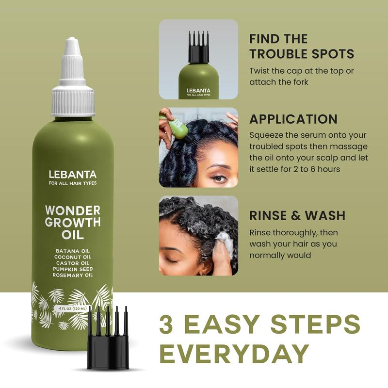 LEBANTA, BATANA. WONDER GROWTH OIL FOR HAIR